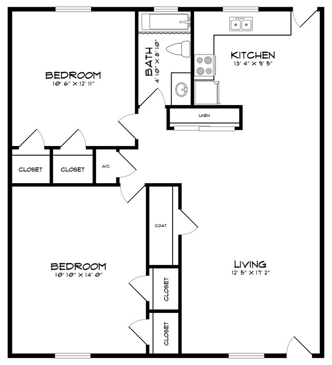 Floorplan - Villager Apartments