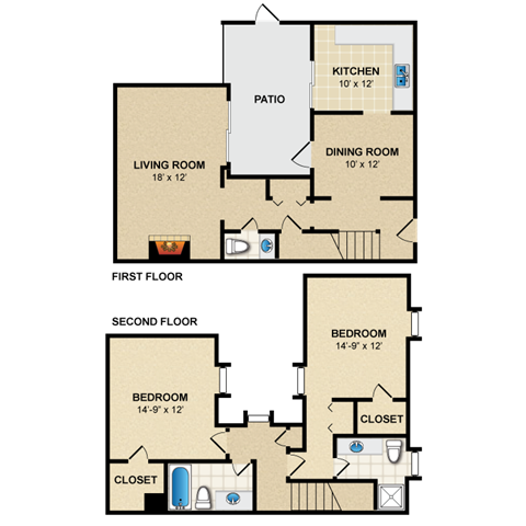 Floorplan - Louisburg Square Apartments & Townhomes