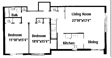 2BR/1BA - Latham Village Aptartments