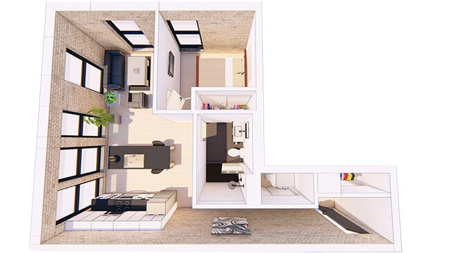 Floorplan - Bostad Apartments