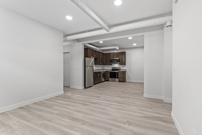 view from living room of kitchen and dining room - 3545 Pierce St NE