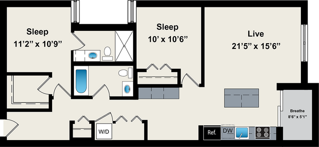 Floorplan - Reside on Jackson