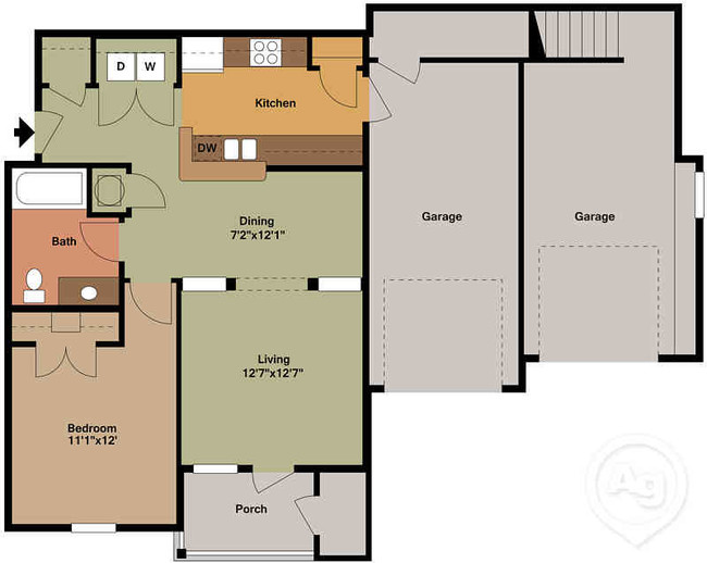 Floorplan - Mosaic Apartments