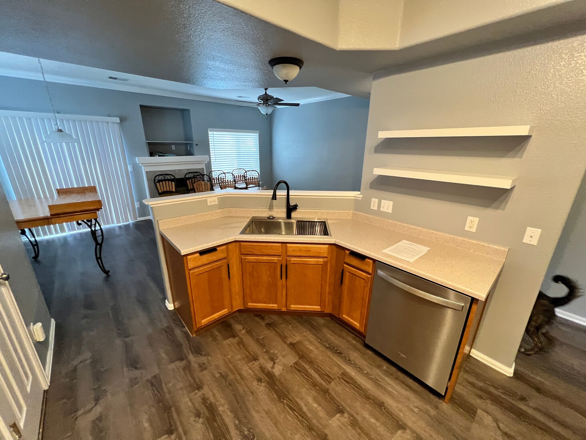 Open kitchen looking out to living room - 9106 Gale Blvd