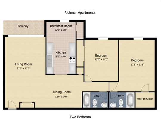 2 Bedroom 2 Bath - Richmar