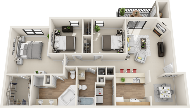 Floorplan - St. Johns Forest Apartments