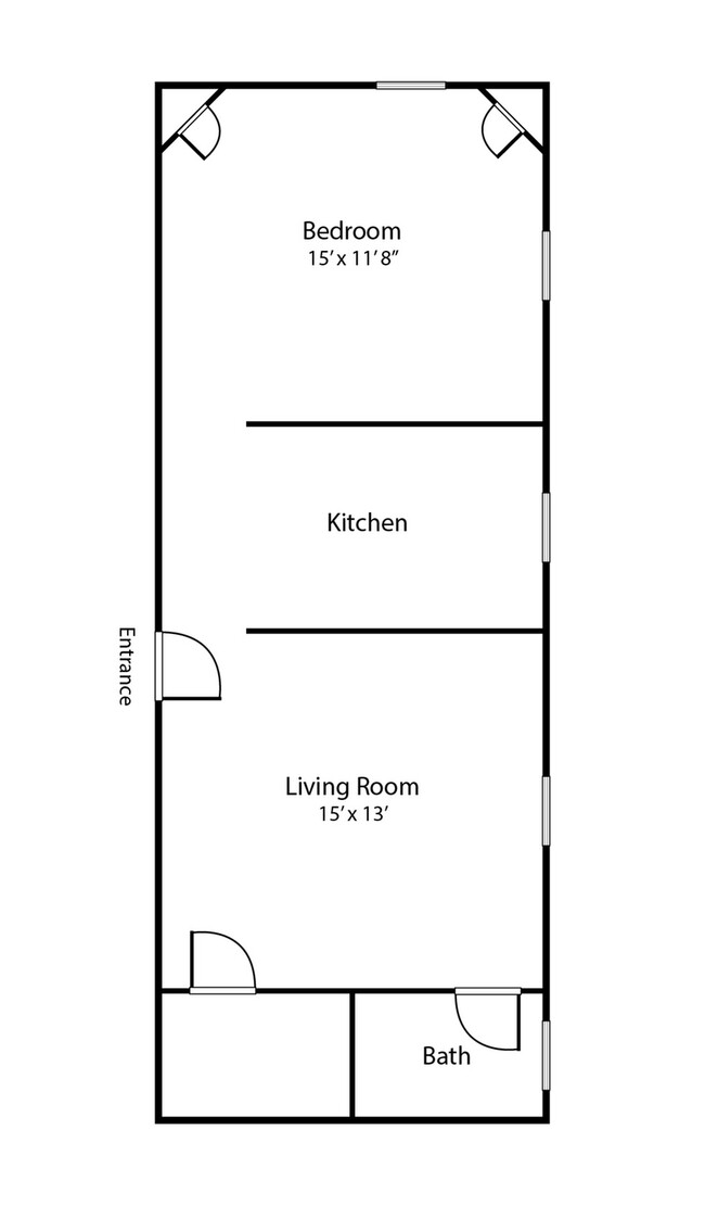 1 Bedroom apartment layout at Belmont Place - Belmont Place