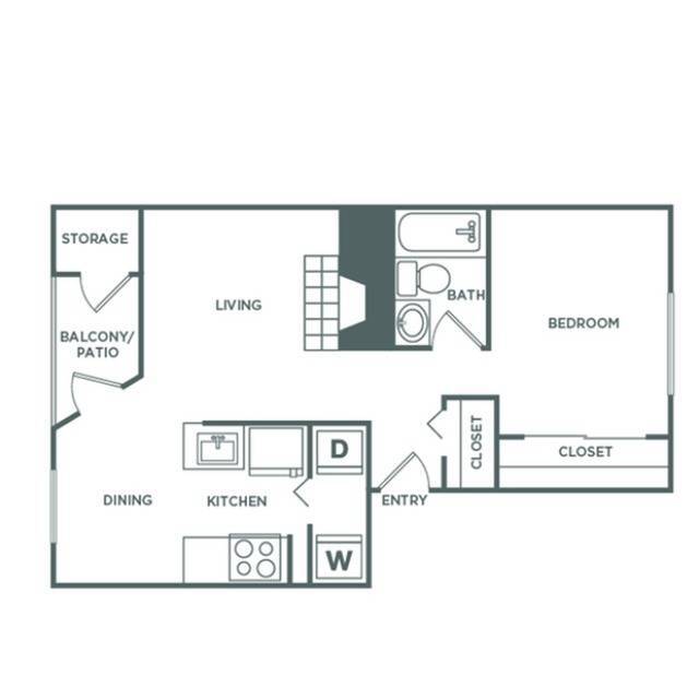 1bx1b | 675 sq ft - Avana West Hill