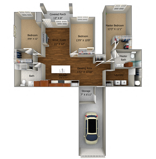 Floorplan - Cedar Place Apartments