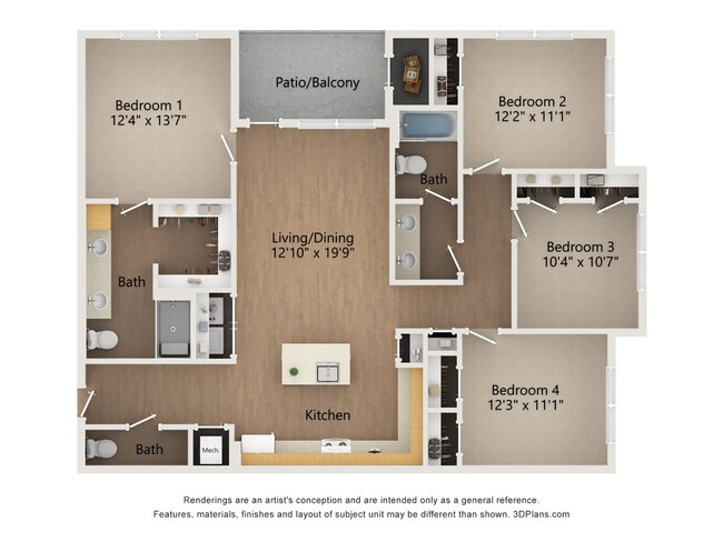 Floorplan - 8200 McCrory (Poplar McCrory)