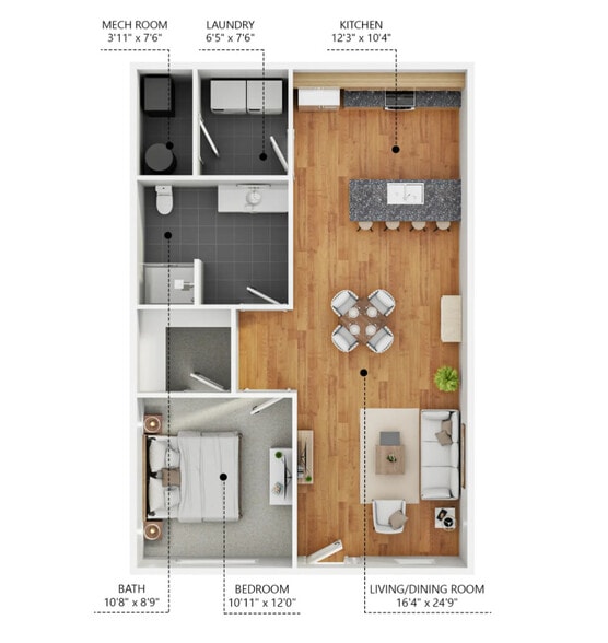 Floorplan - Schoolyard Rowhomes