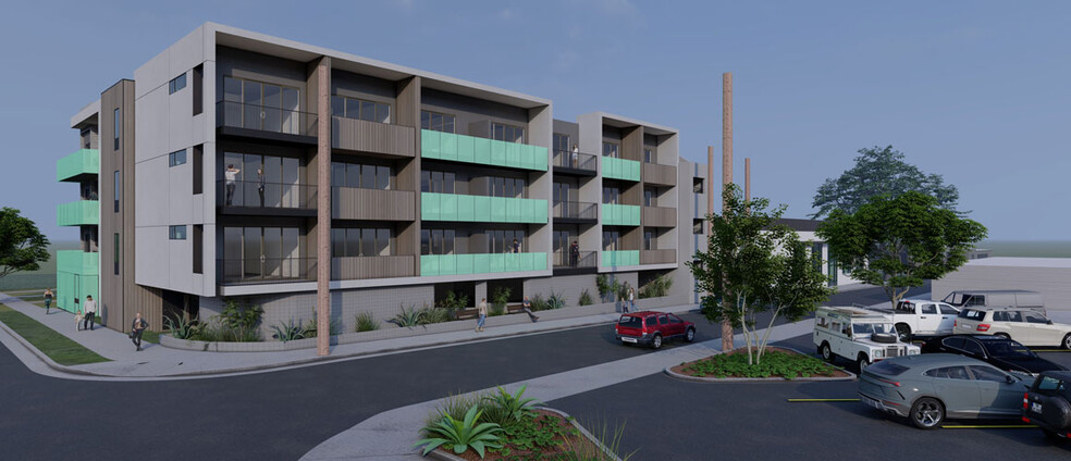 Front Street View Garage Parking - Backhouse Apartments