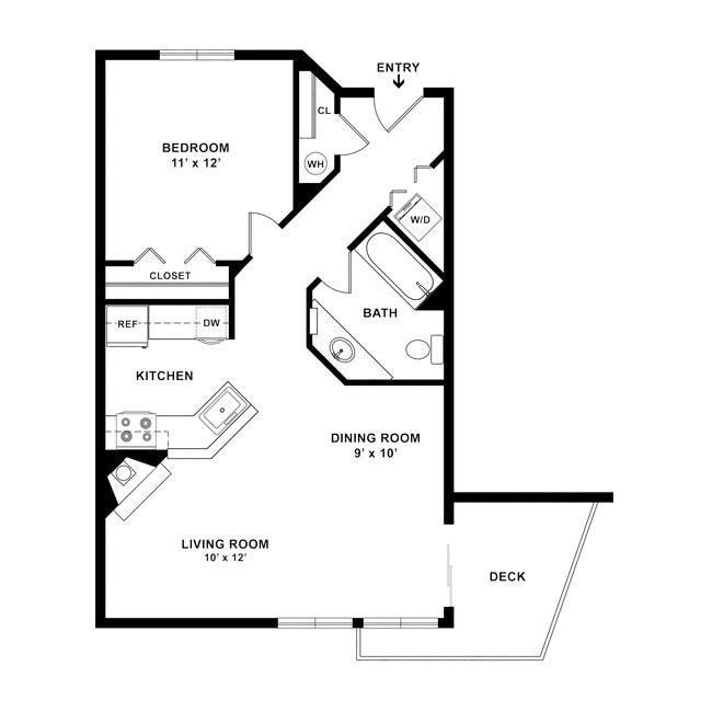 Floorplan - Sunset Summit Apartments