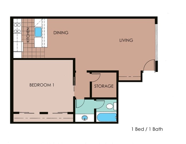 Floorplan - Hidden Brook Apartments
