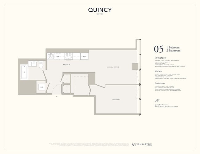 1 Bed 2 Bath - Quincy