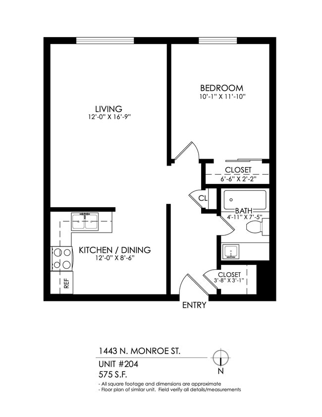 Floorplan - 1443 Monroe