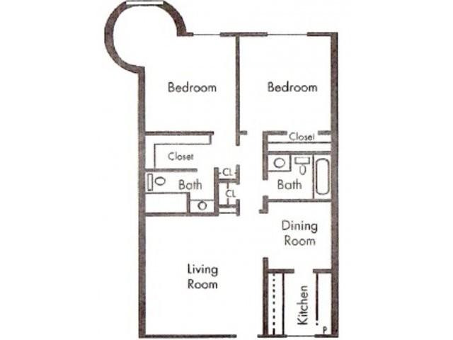 Floorplan - London Square Apartments