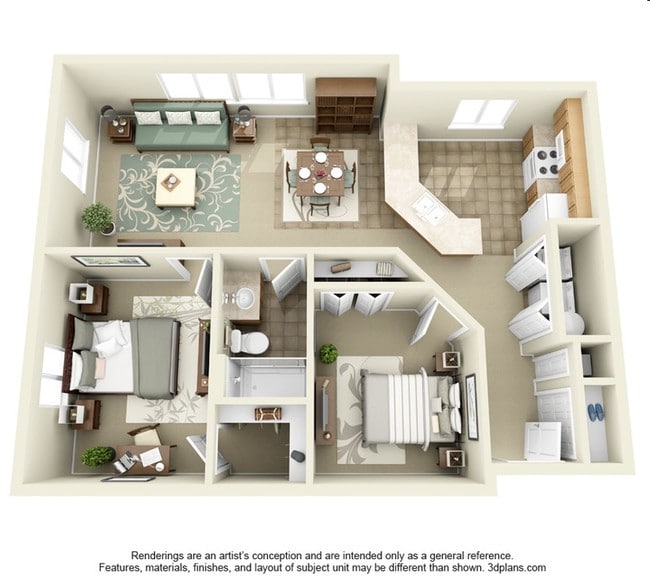 2BR/1BA - Liberty Square Apartments