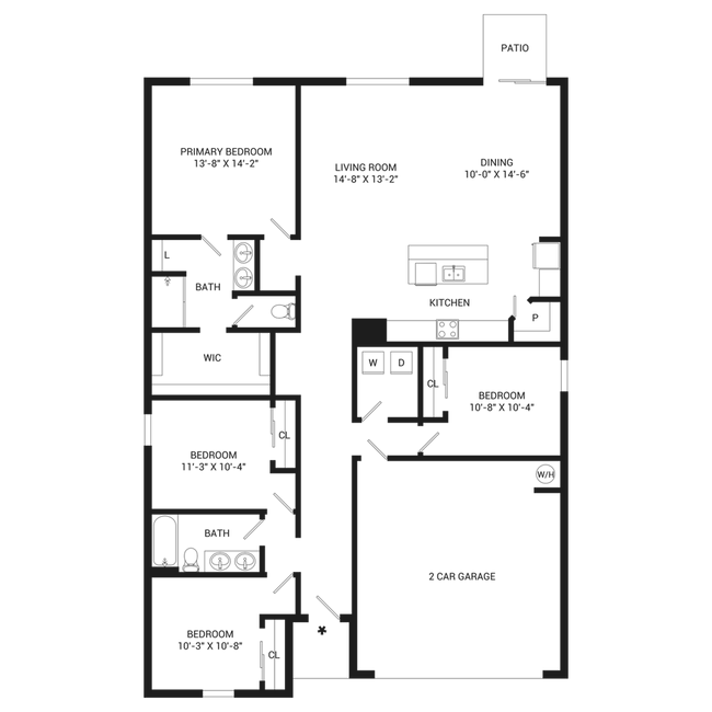 Floorplan - Westbridge Cove Rental Homes