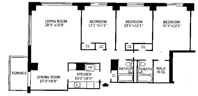 3BR/2BA - Harrison Park Towers