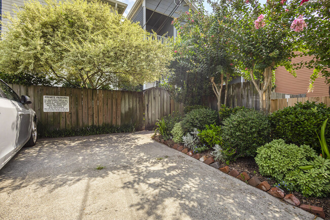 Parking pad behind house - 536 E Gaston St