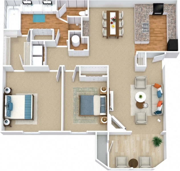 Floorplan - The Vistas Apartments