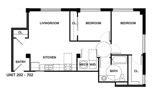 2BR/1BA - Ware Hotel