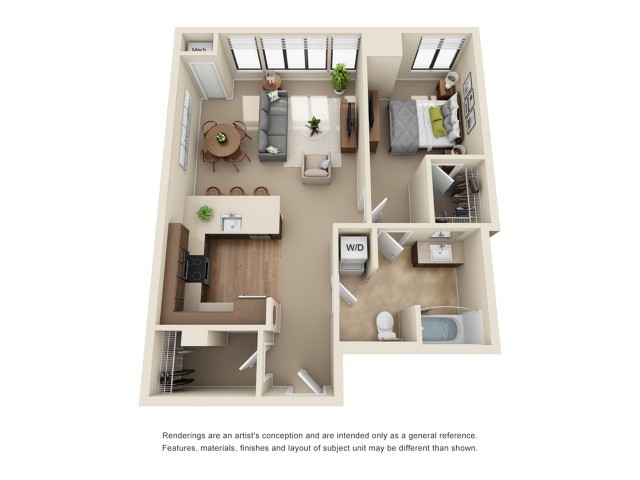 1 Bed 1 Bath - Park 19