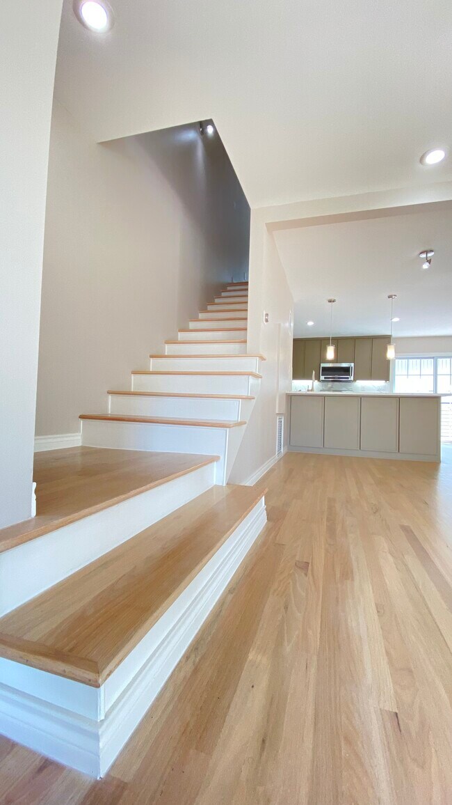 Stairs Leading to 3rd Floor Primary Suite - 3525 Routh St