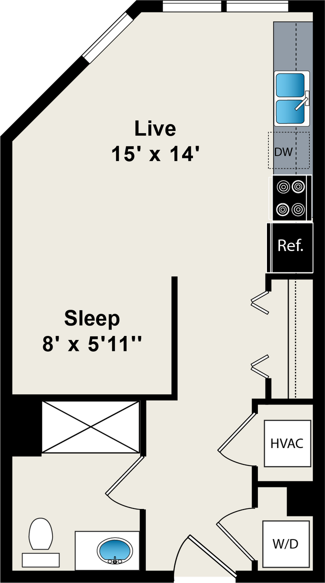 Floorplan - Reside on Green Street