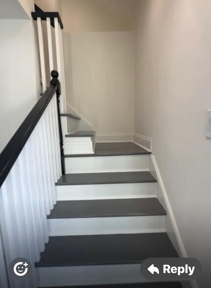 Staircase to upfloor - 384 Sylvan Ave