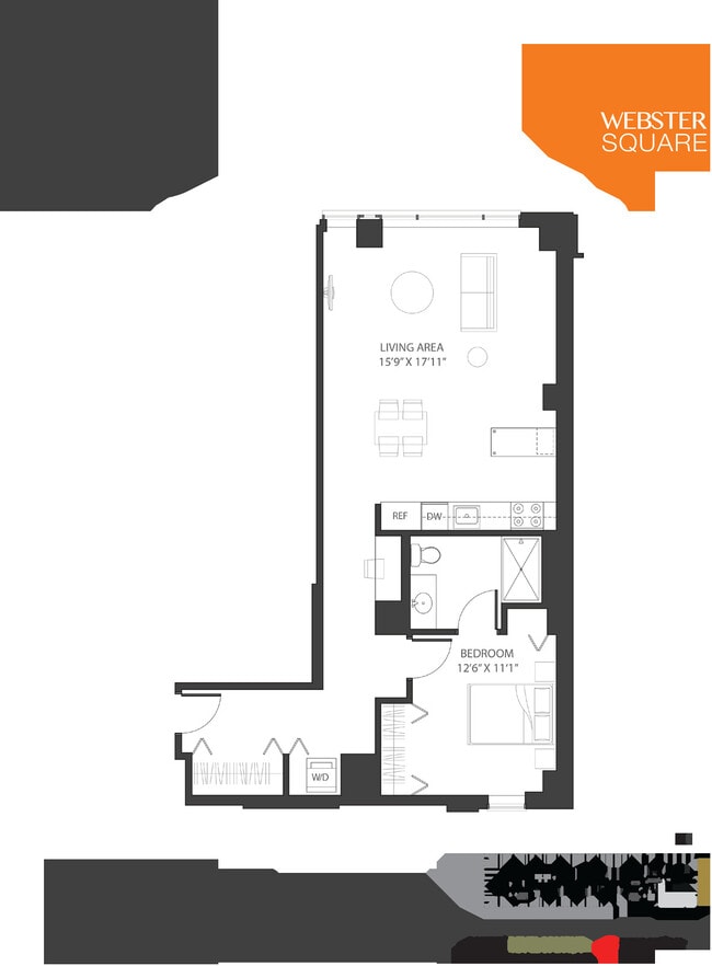 10 Floor Plan - Webster Square Apartments