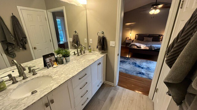 newer master bath, walk in shower, double vanity - 10950 Wittenridge Dr