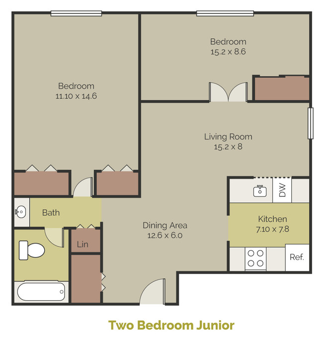 Floorplan - New Brookside Apartments