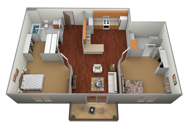 Floorplan - Pelican Heights Apartments