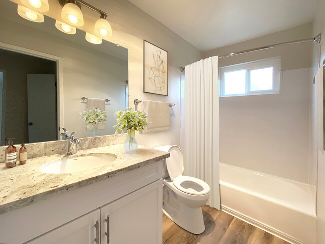 Bathroom at Pleasanton Heights Apartment Homes - Pleasanton Heights