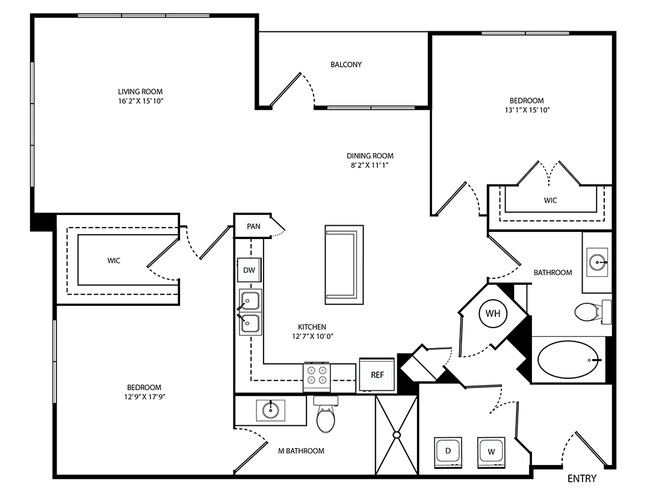 Floorplan - Moda at the Hill