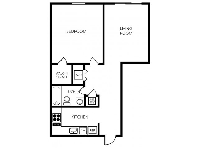 One Bedroom, One Bath - Sailpointe Apartments