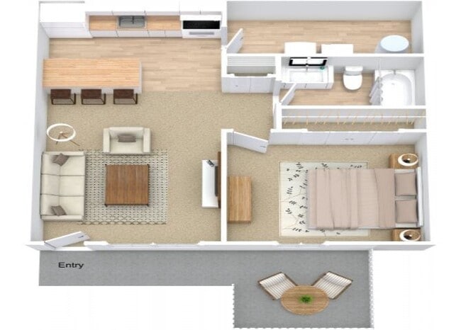 Floorplan - Oak Shade Apartments