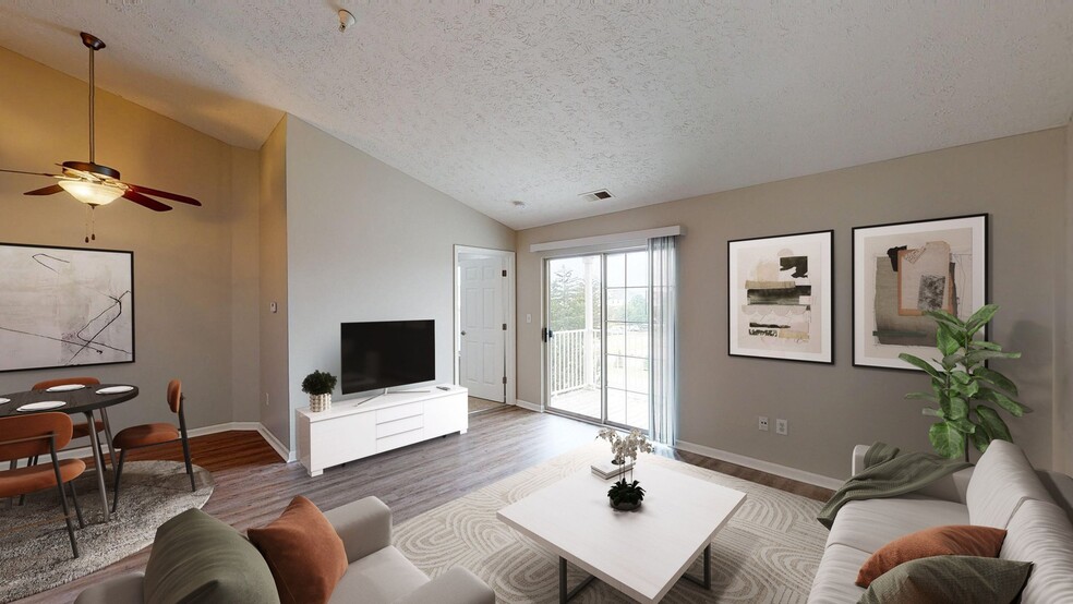 Open Floor Plan Living Area - Harrison Place Apartments