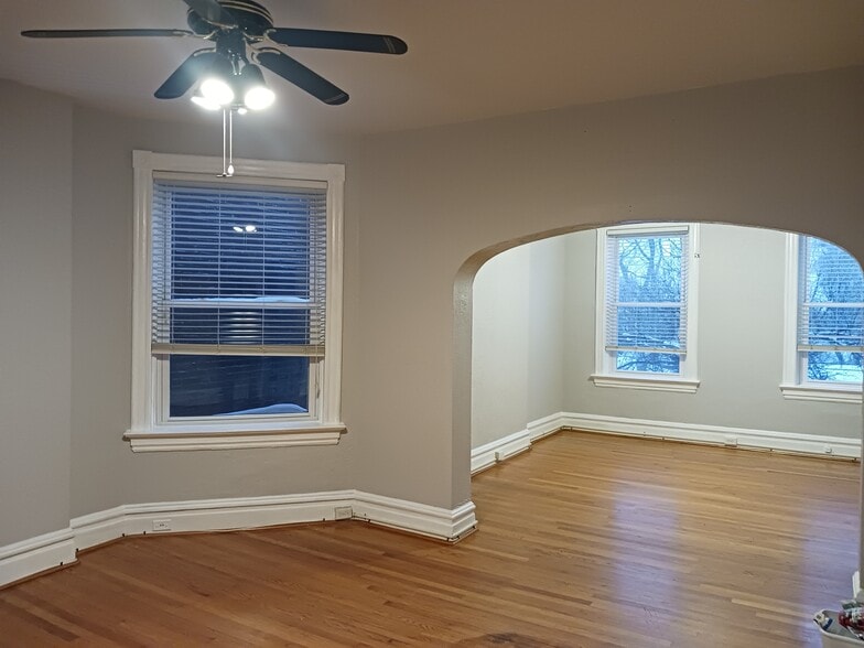 Living room with archway into dining room - 2342 Arkansas Ave