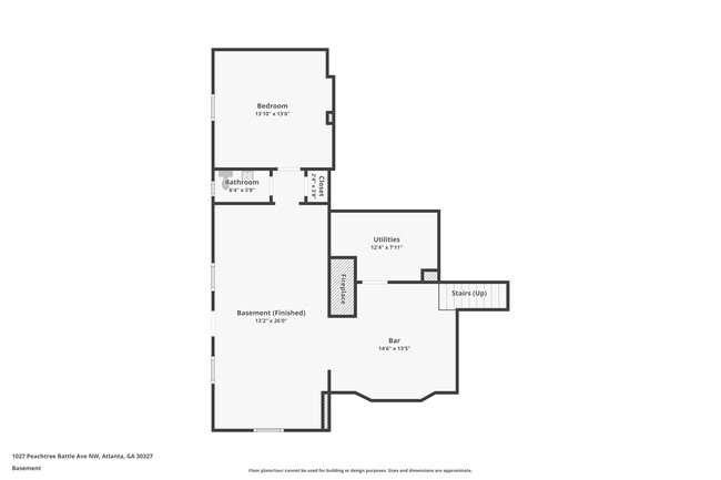 Basement Floorplan - 1027 Peachtree Battle Ave NW