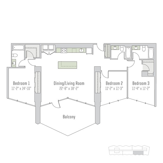 Floorplan - City Hyde Park