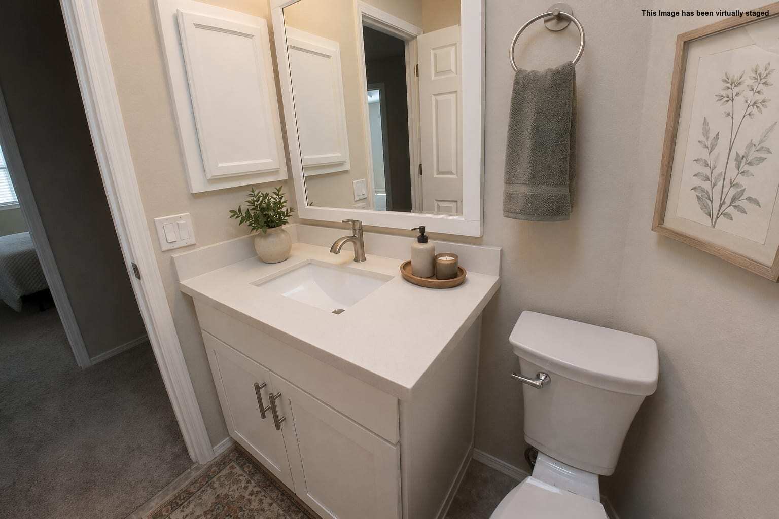 Hall Bathroom with Quartz Counters - 1306 57th St SW