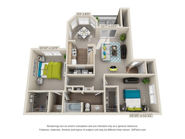 Floorplan - Riverbend Apartments