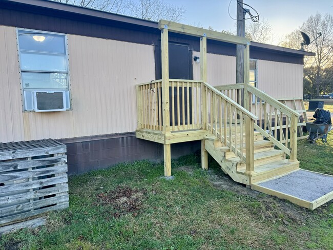 Brand new deck on main entrance - 1057 Shiloh Rd N