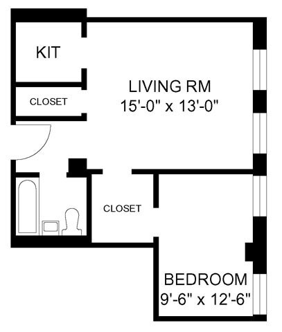 1BR/1BA- Style A - 2970 N Sheridan