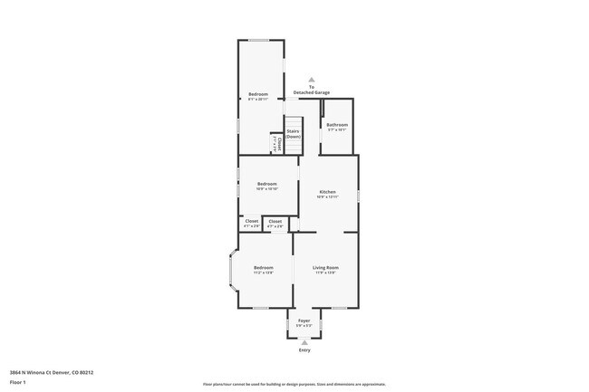 Building Photo - $0 DEPOSIT OPTION. CHARMING 3 BEDROOM WITH FENCED IN YARD AND DETACHED GARAGE IN DENVER'S BERKELE...