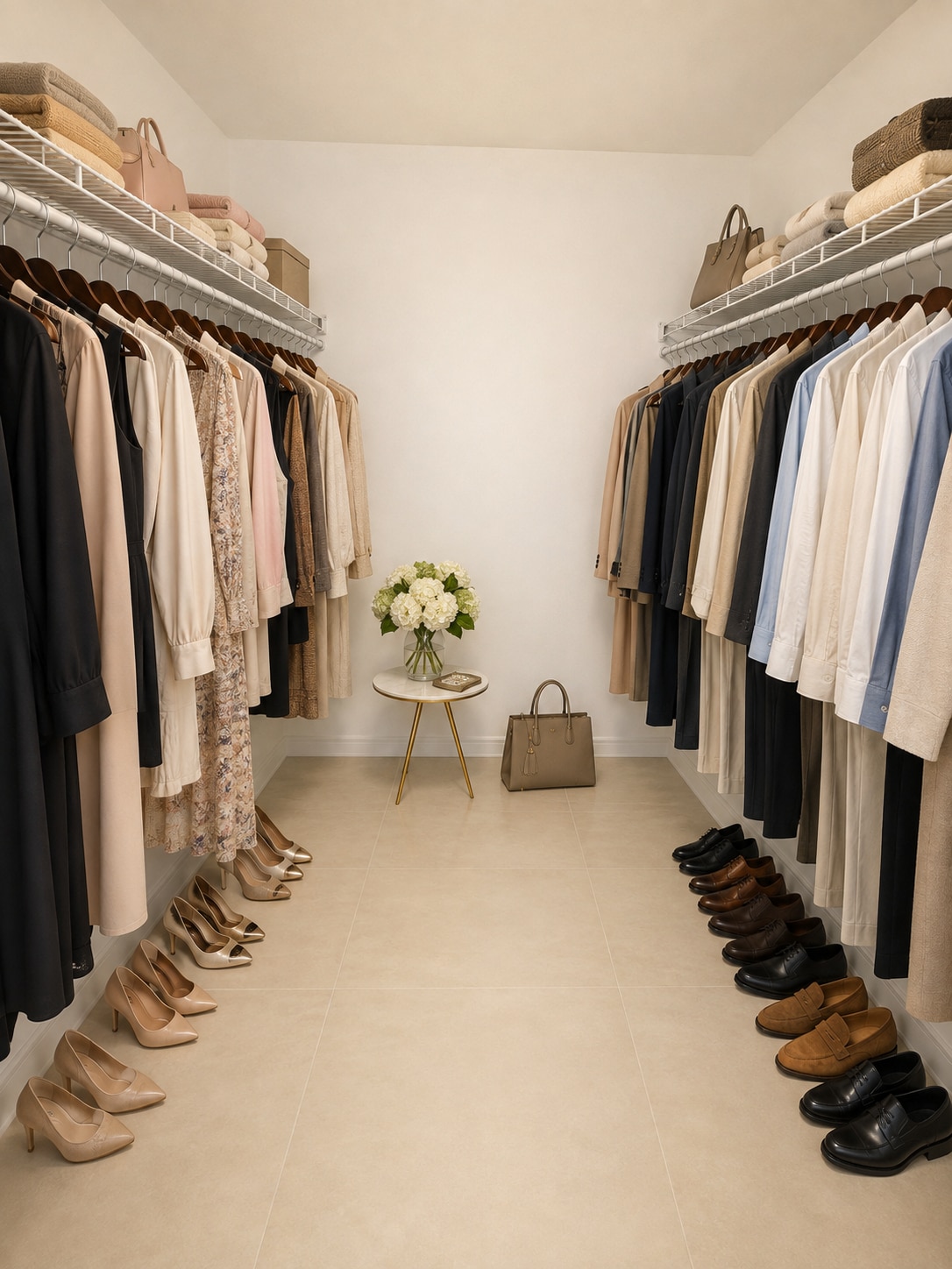 Master Walk in Closet. Virtually staged for Design Purposes only. Rental is unfurnished - 154 Cypress Way E