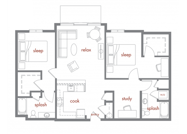 Floorplan - Tivalli Apartments